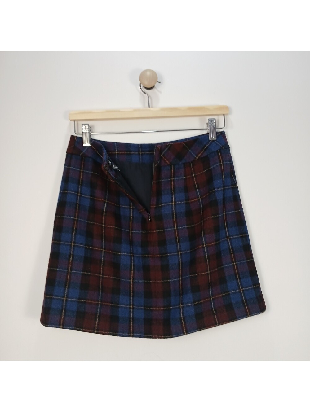 Jacob Womens Skirt Size XSmall Wool Grunge Dark Academia Retro Mini Tartan Plaid - Picture 3 of 7